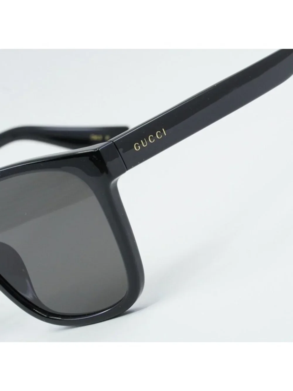 Gucci GG1346SK 002 Sunglasses Black Square Frame, Brown Polarized Lenses
